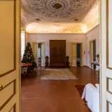 Una porta con finiture color oro ci conduce nell�ampio salone principale...